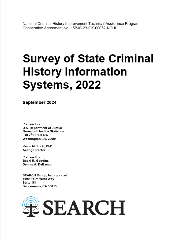 New resource thumbnail for Survey of State Criminal History Information Systems, 2022